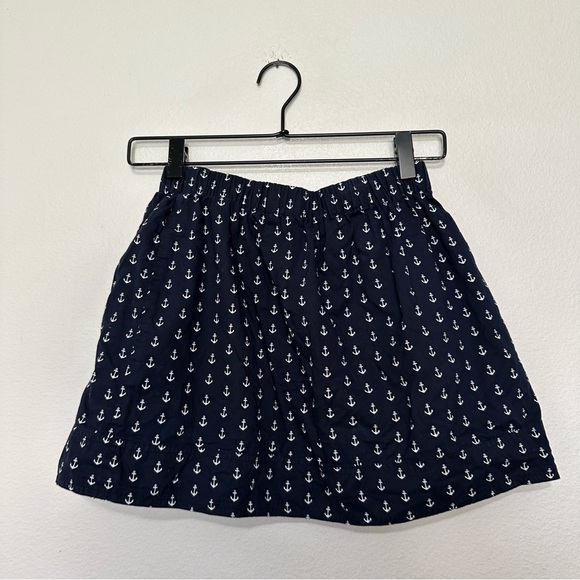 J.crew factory nautical anchor novelty printed mini skirt with pockets size XS - Picture 1 of 4